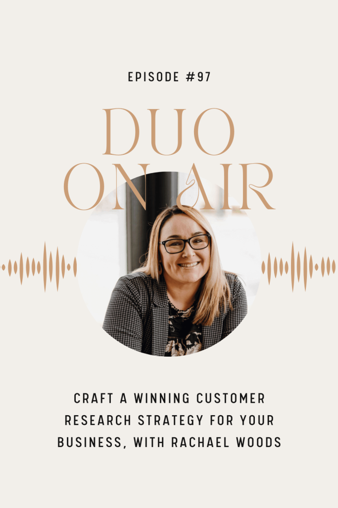 Rachael Woods as podcast guest and marketing expert
