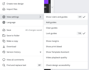 Add Instagram Grid Post Guides in Canva