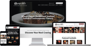 new restaurant web design